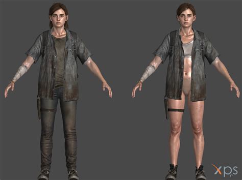 Ellie Tlou2 Two Outfits Rig Simplified By Marcelievsky On Deviantart