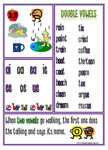 Worksheet On Double Vowel Sounds Dorothy James Reading Worksheets