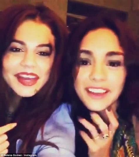 Selena Gomez And Vanessa Hudgens Share Face Swap On Instagram Daily Mail Online