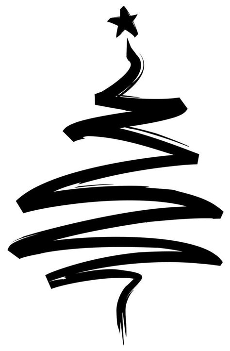 Christmas Tree Black And White Clipart Free Download On Clipartmag