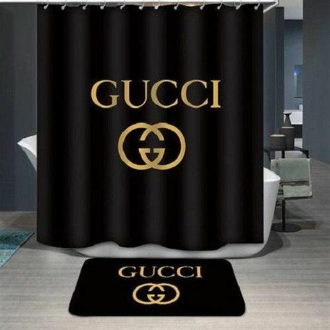 4 pcs dolphin bathroom decor sets with shower curtain and rugs and accessories，durable waterproof cute blue sea ocean fish shower curtains and mat set. Gucci78 Black Dark Custom Shower Curtain All Zise | Shower ...
