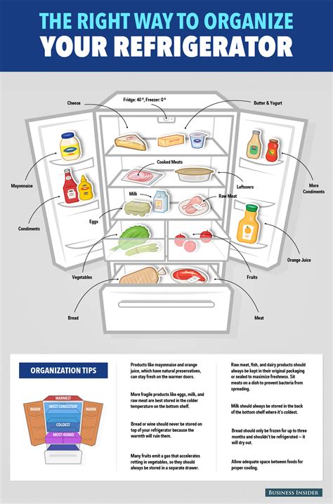 Heres The Right Way To Organize Your Refrigerator Refrigerator