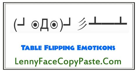 Flipping Table Emoticon Text Cabinets Matttroy