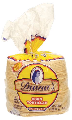 Dianas Yellow Corn Tortillas 80 Ct 735 Oz Foods Co
