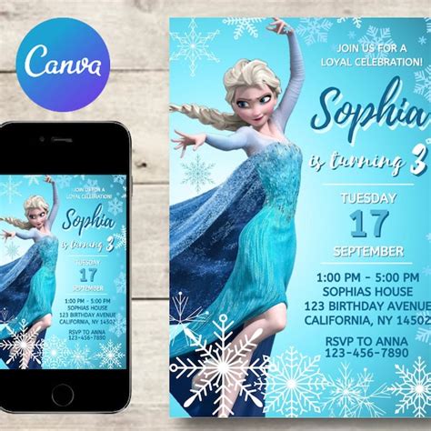 Elsa Printable Etsy