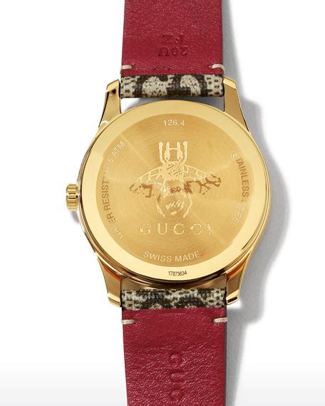 Gucci 38mm G Timeless Watch W Gg Supreme Canvas Strap Neiman Marcus