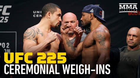 Ufc 225 Ceremonial Weigh In Highlights Mma Fighting Youtube