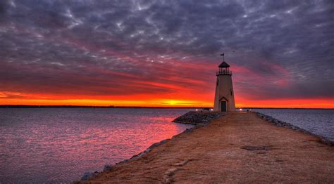 Lake Hefner Oklahoma Lake Hefner Lighthouse Lake