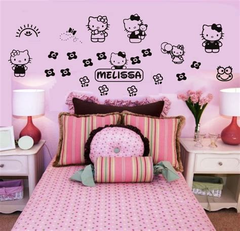 Sweet Pink White Bedroom Furniture On Laminate Floor Paired With Black