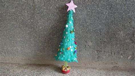 Christmas Tree Craft Using Crepe Paper Christmas Decorations