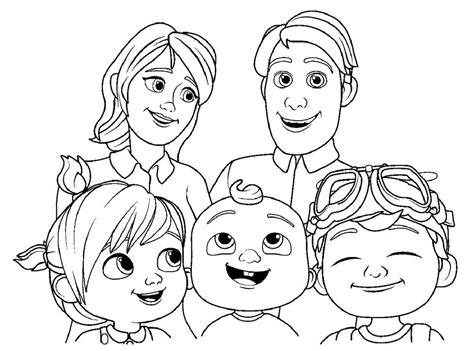 Cocomelon Coloring Pages 39 Art Education