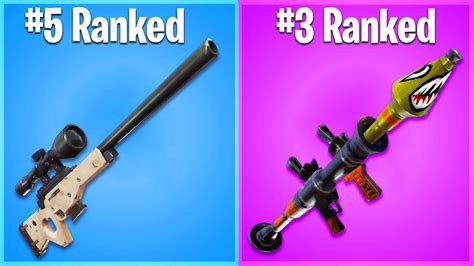 Ranking Purple Weapons In Fortnite From Worst To Best Ranking All