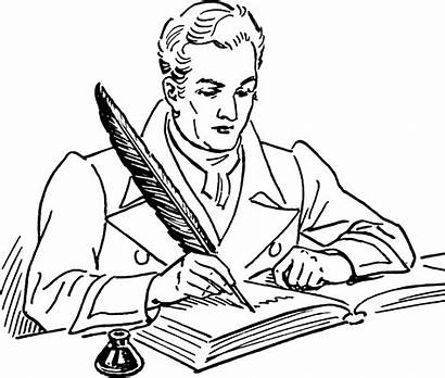 Writer Clipart Pen Quill Writing Write Playwright