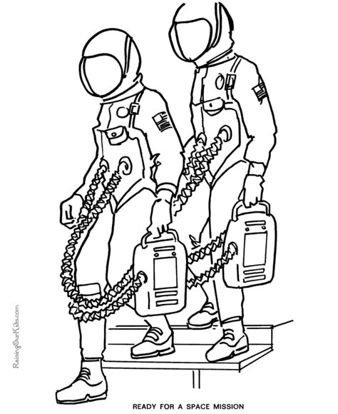 Astronaut coloring pages to download and print for free