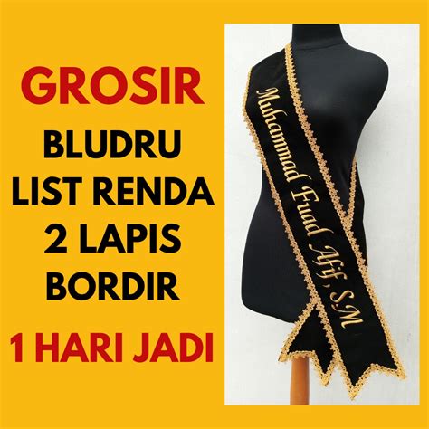 Jual Hari Jadi Selempang Wisuda Slempang Wisuda Bludru Renda