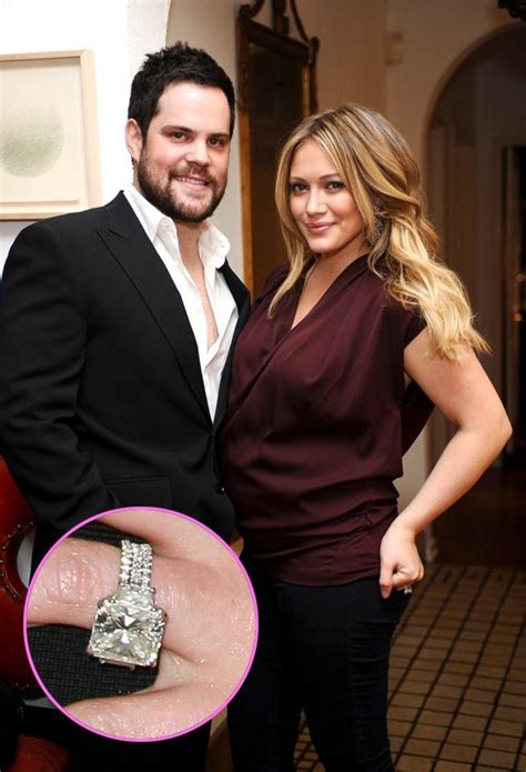 Hilary Duffs Ring Celebrity Wedding Rings Hilary Duff Celebrity Engagement Rings