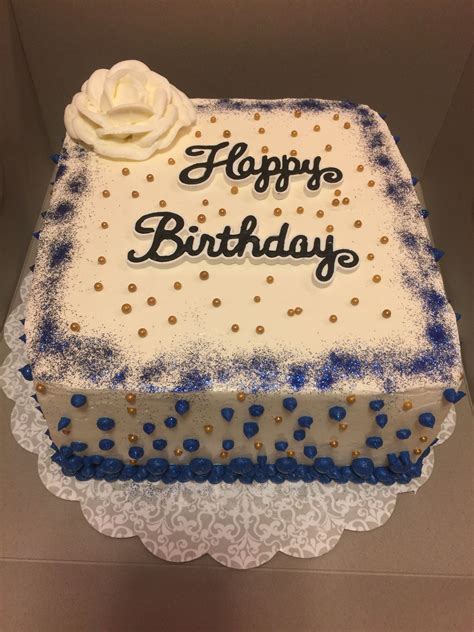 Square Birthday Cake Square Birthday Cake Cake Custom Cakes