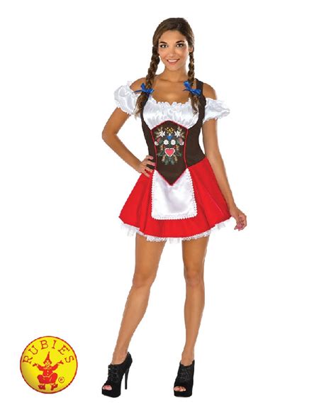 Ladies Red And Brown Oktoberfest Costume Perth Hurly Burly Hurly Burly