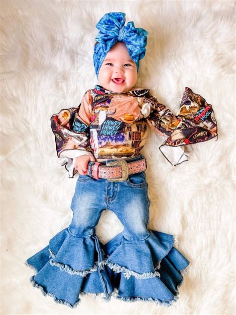 Shes Like Texas 💙 In 2021 Country Baby Girl Clothes Western Baby