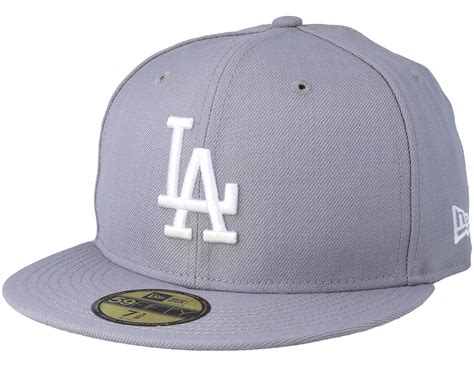 Los Angeles Dodgers 59fifty Basic Grey Fitted New Era Casquette