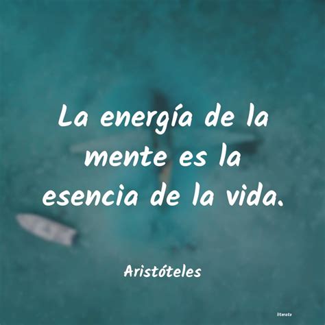 Aristóteles La Energía De La Mente Es La