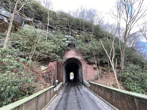 Layton Tunnel From Layton Bridge Layton Pennsylvania