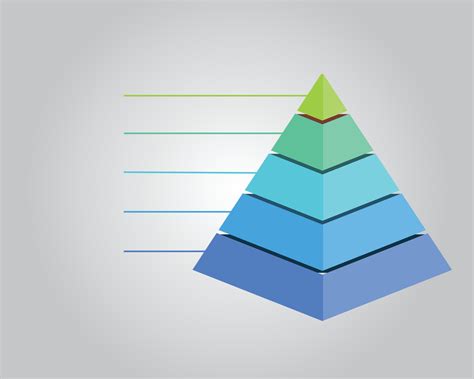Pyramid Chart For Business Template And Infographic 8033287 Vector Art