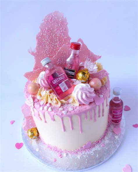 Pink Gin Drip Cake Karen S Cakes