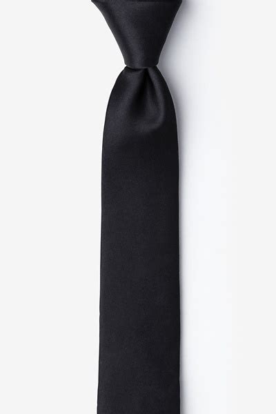 black 2 skinny tie