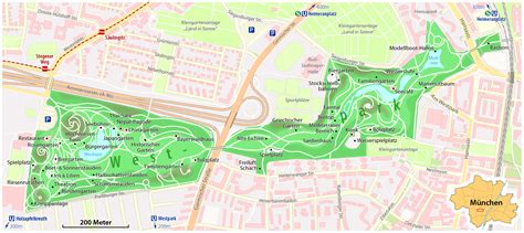Es war überschwemmungsgebiet für die isar und wurde von den bauern als viehweide genutzt. File:Westpark München (Karte).png