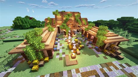These would work well with any minecraft house and as far as i know they work on pocket edition xbox and ps4. I Made This Large Barn With Animal Pens 💜 [Tutorial ...