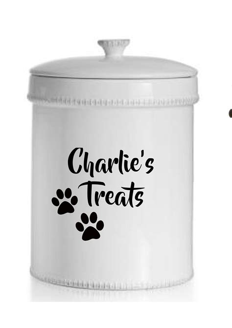 Custom Dog Treat Labels With 2 Paw Prints Pet Treat Stickers Etsy