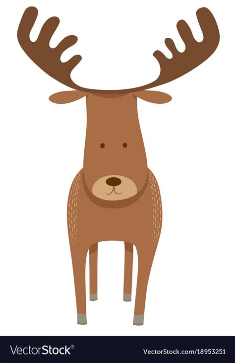 A pair of puppet alpacas. Deer or moose cartoon animal character Royalty Free Vector