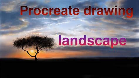 Landscape Procreate Drawing Youtube