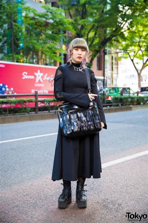 20 Year Old Japanese Fashion Student Hazuki On The Street In