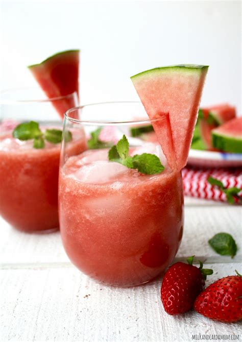 Watermelon And Strawberry Agua Fresca Milk And Cardamom