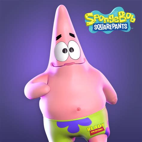 Patrick Star Spongebob Squarepants 3d Printable Model 1
