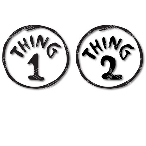 Thing 1 svg - Thing 2 svg - Thing One and Thing Two | Svg ...