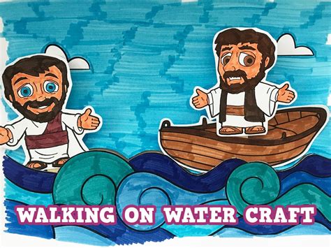 Peter And Jesus Walk On Water Craft Picture • Ministryark