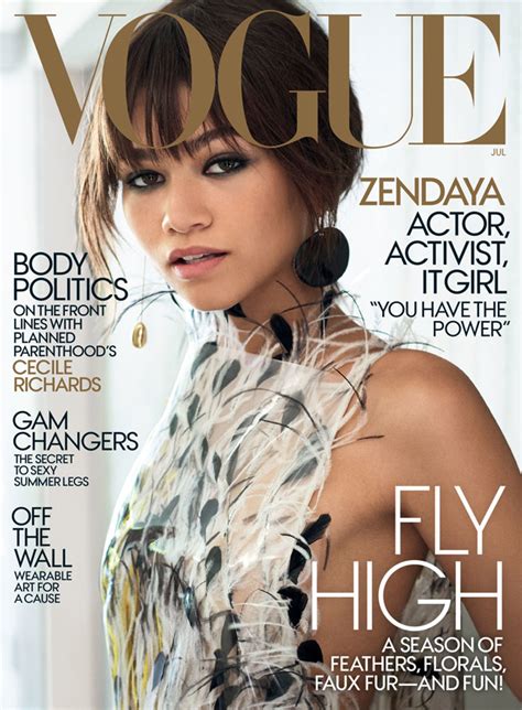 Zendaya Is The Cover Girl Of American Vogue July 2017 Issue