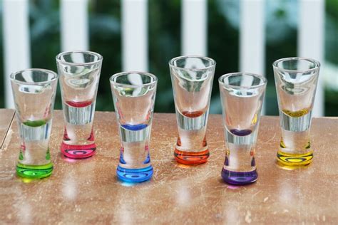 Colorful Shot Glasses Hand Painted Fused Glassware T For Alcohol Lovers Unique Barware