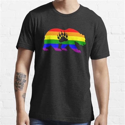 Gay Bear Pride Lgbt Flag Bear Paw T Shirt For Sale By Sleazoid