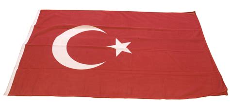 De vlag is gekopieerd van de vlag van het ottomaanse rijk in 1844. Vlag: Turkije L1,5 x B1 m. - Attractie.com
