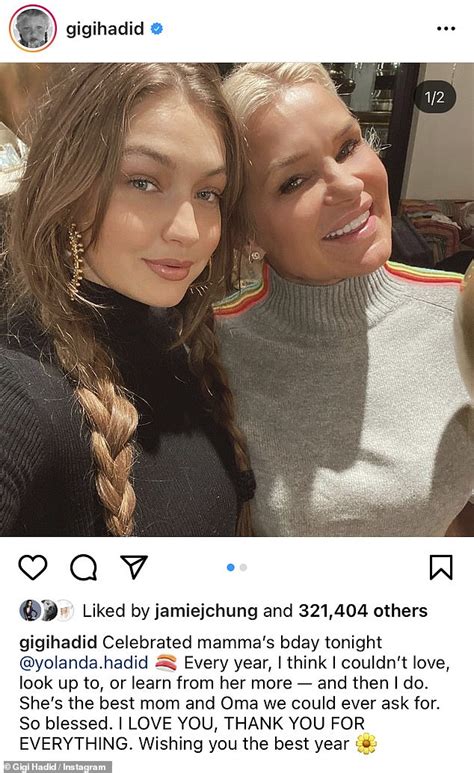 gigi hadid celebrates her mother yolanda hadid on her 57th birthday she s the best mom