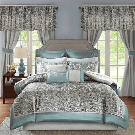 Maitha Teal 24 Pc King Room In A Bag Room In A Bag Bedding Sets