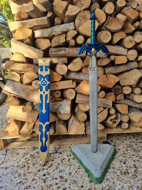 fully assembled zelda sheath for master sword breath of the wild 3d printed