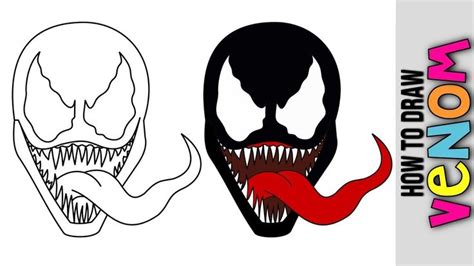 How To Draw Venom Easy Step By Step Tutorial 😃 Cute Easy Drawings 😃