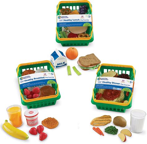 Buy Learning Resources Pretend And Play Healthy Foods Set 3 Baskets Of