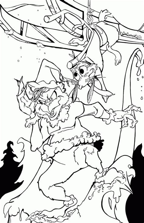 How The Grinch Stole Christmas Coloring Page - Coloring Home