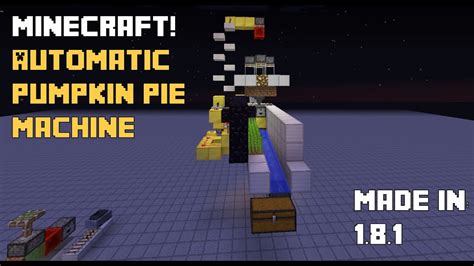 It's made with a cookie crumble crust, ice cream filling, and topped. Automatic Pumpkin Pie Machine in Minecraft - YouTube